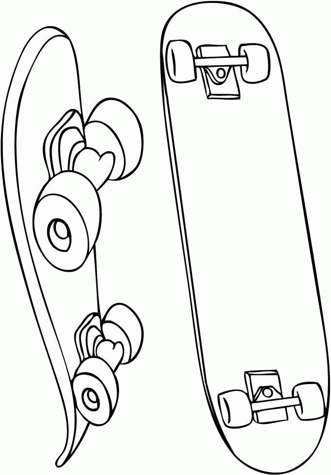 Skateboarding Lineart Sweetclipart Cliparting Sketch Coloring Page