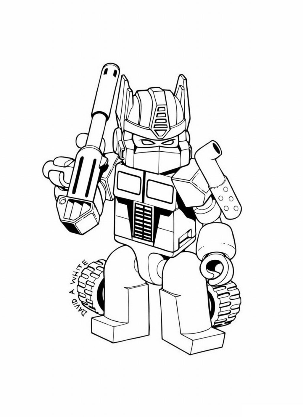 robot coloring pages to download and print for free