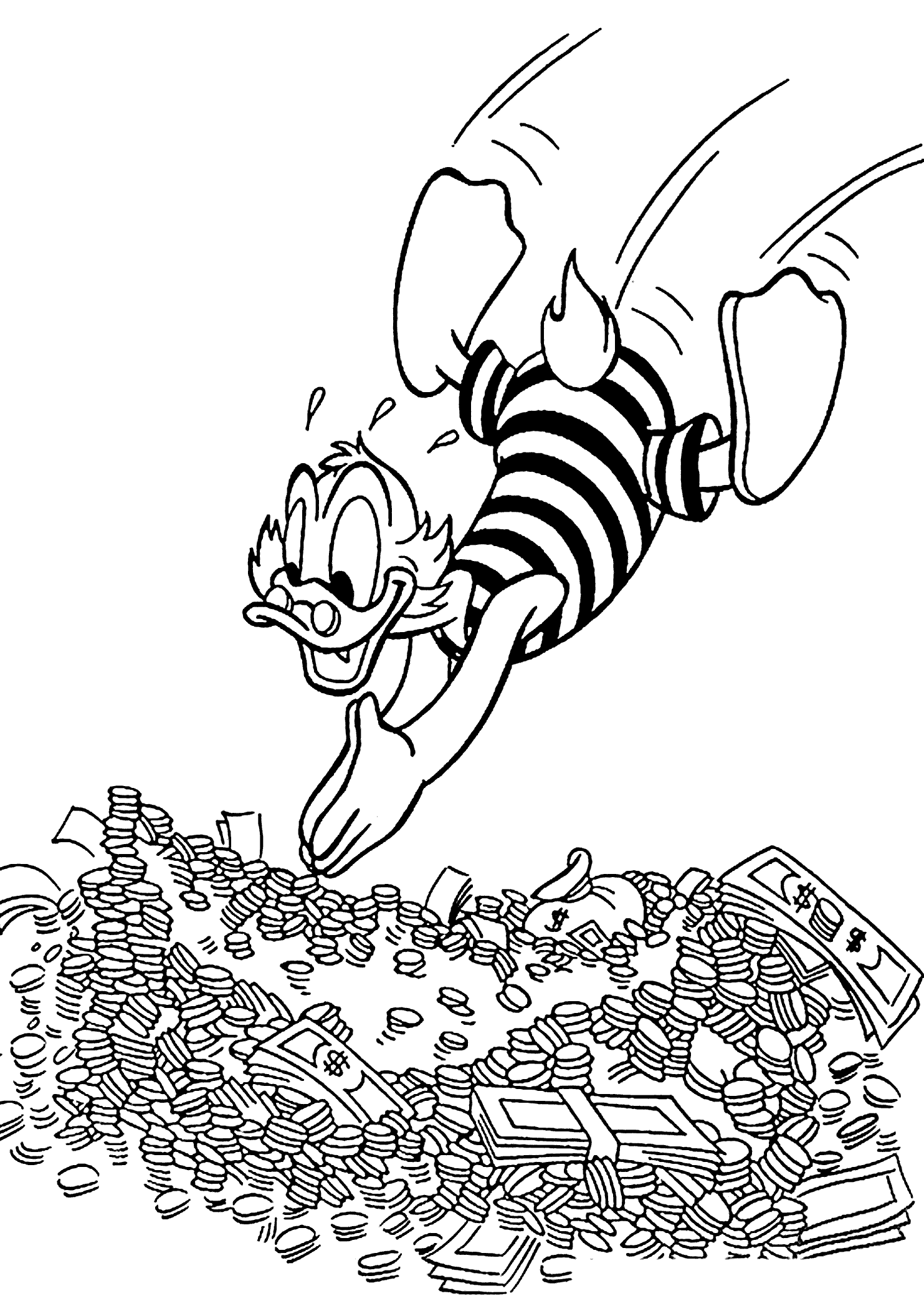 Money coloring pages to download and print for free