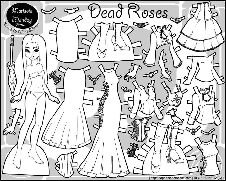 Printable Doll Coloring Pages - Printable Coloring Pages