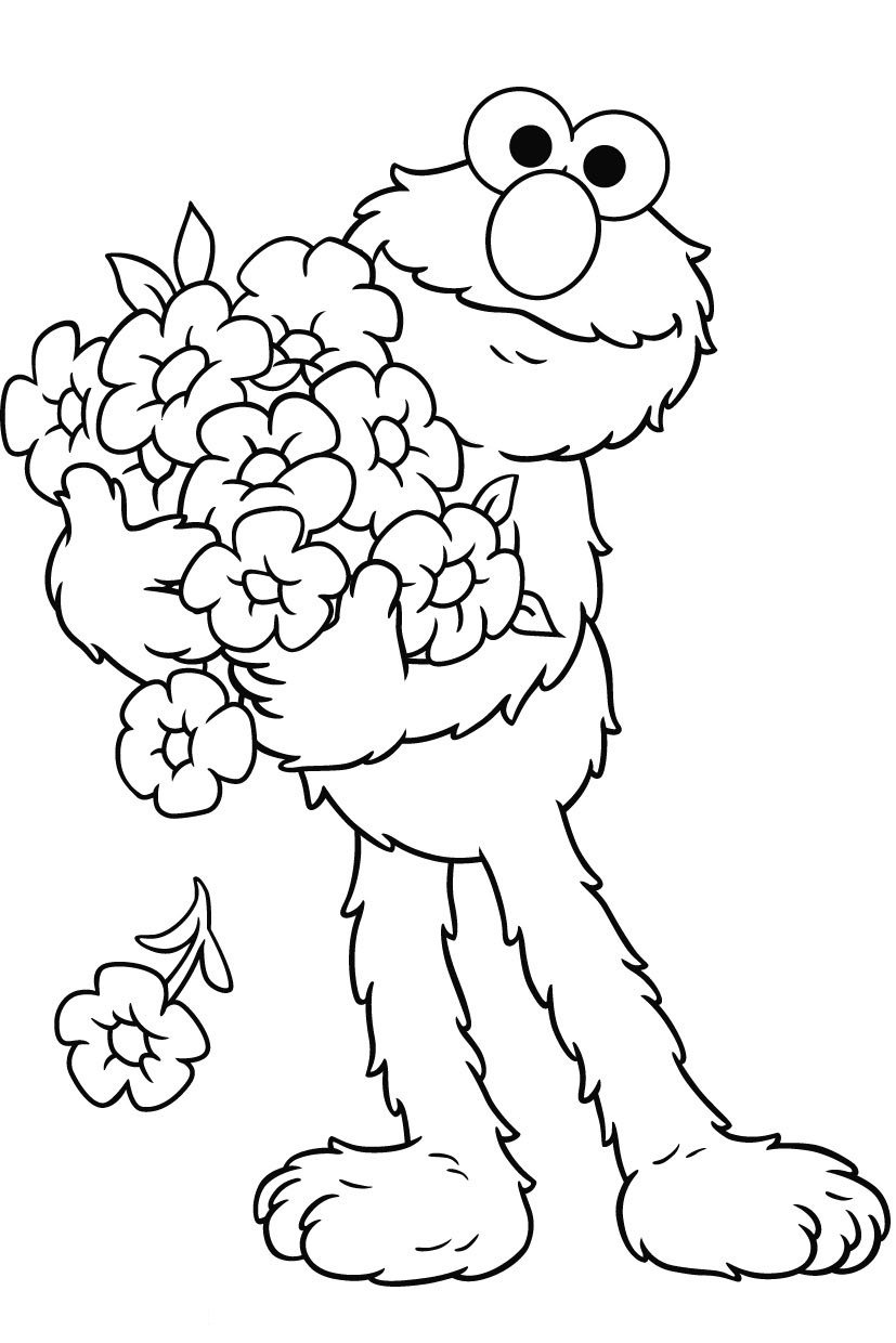 Printable Elmo Coloring Pages