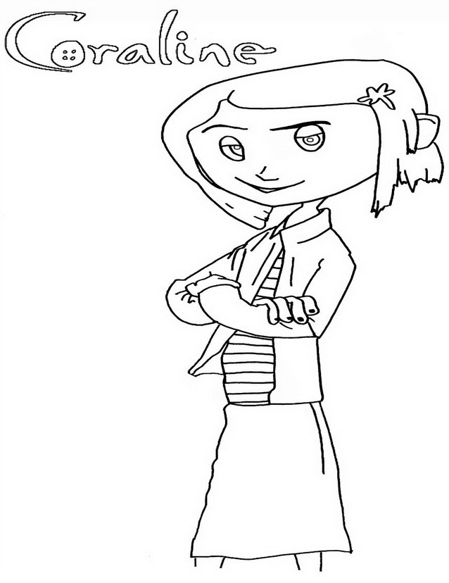 coraline movie coloring pages