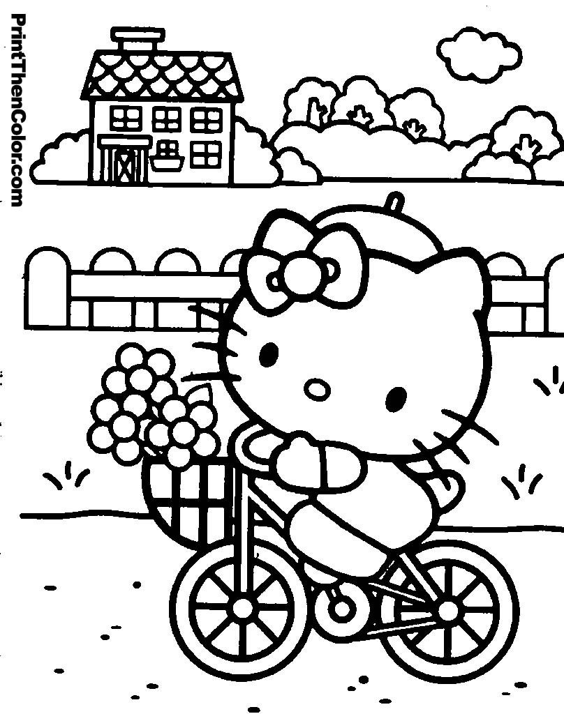 Hello Kitty Colouring Pages Kitty Coloring Hello Kitty Coloring ...