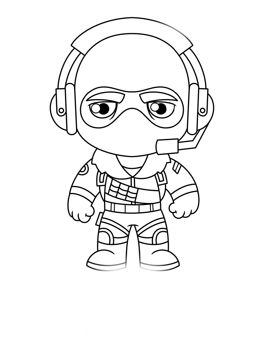 Fortnight coloring pages to download and print for free