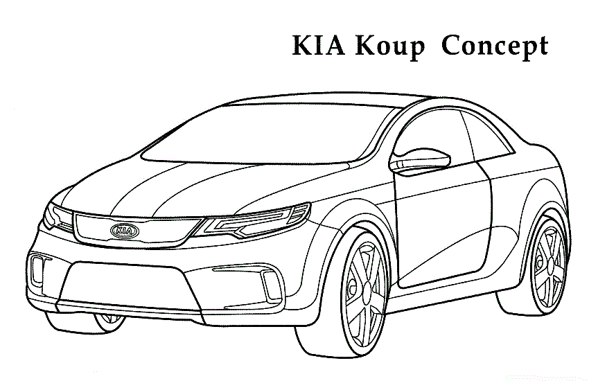 Kia Coloring Page