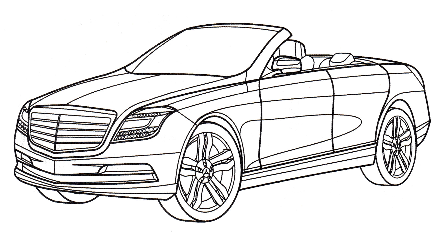 Mercedes Amg Gtr Coloring Pages