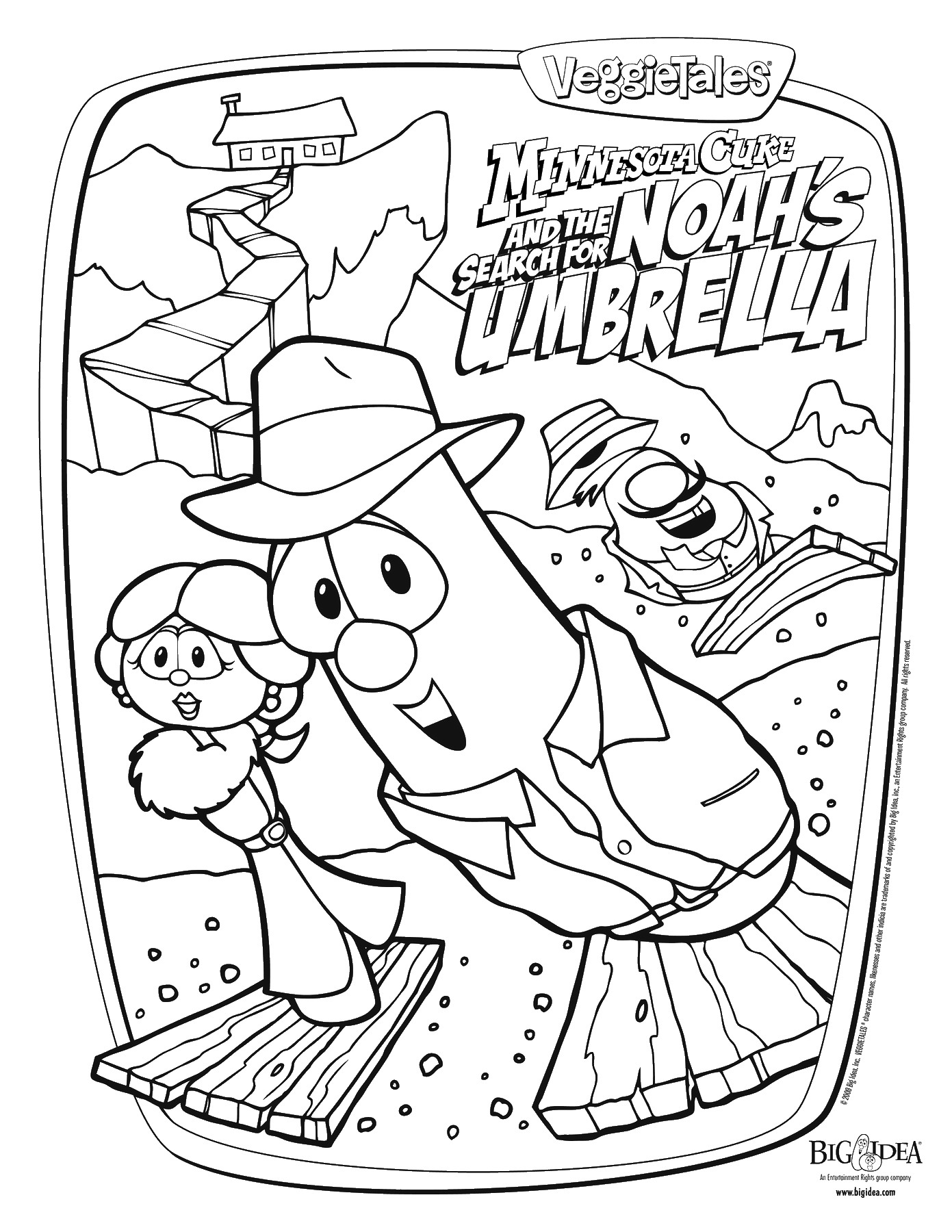 Veggie tales coloring pages download and print for free