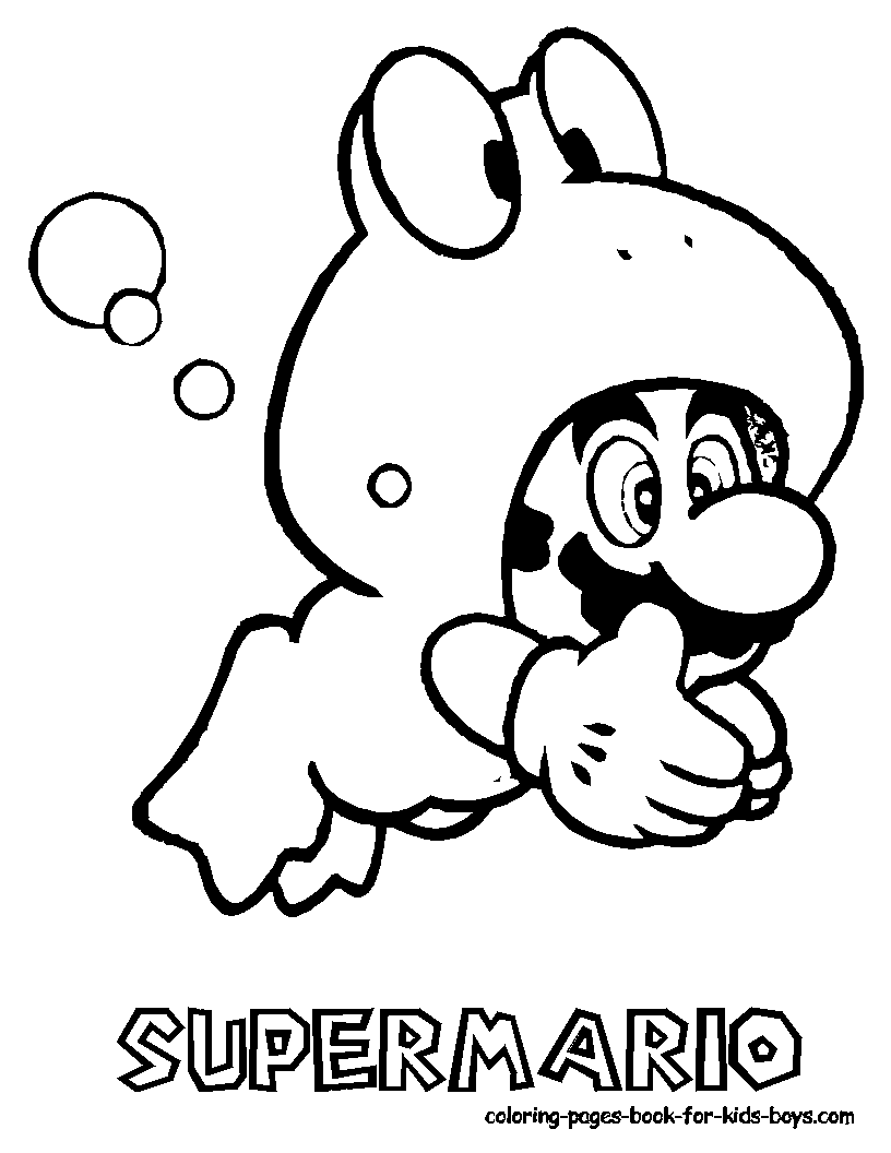 baby mario characters coloring pages