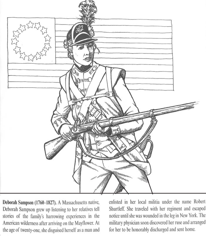 Revolutionary war coloring pages to download and print for free