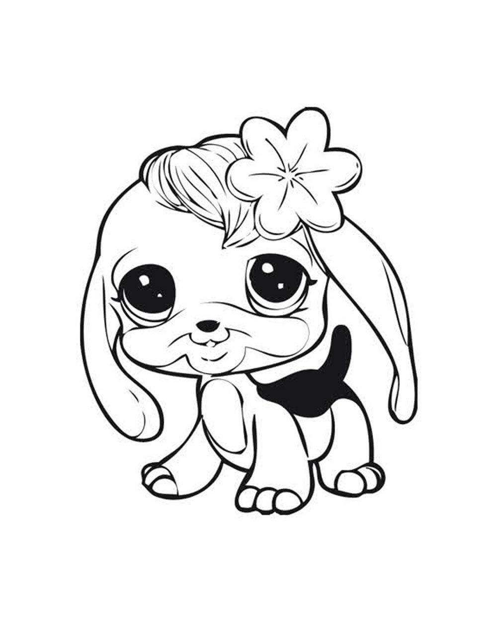 coloring pages of littlest pet shop dogs