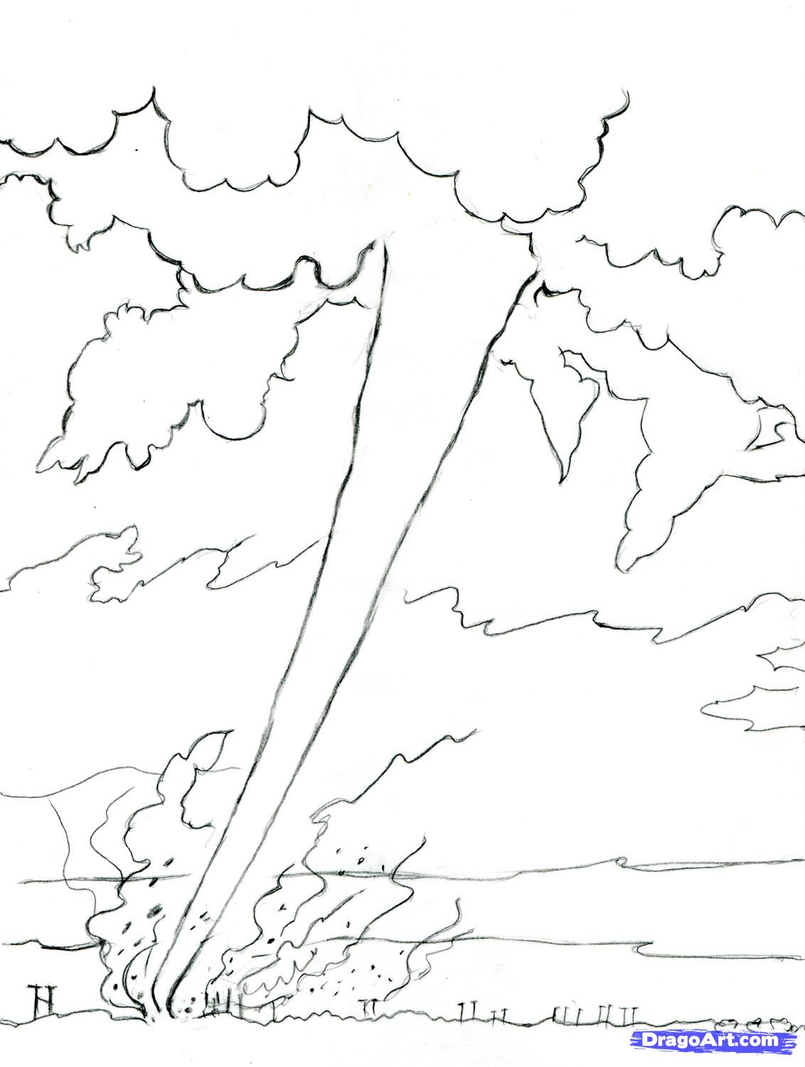 Tornado coloring pages to download and print for free