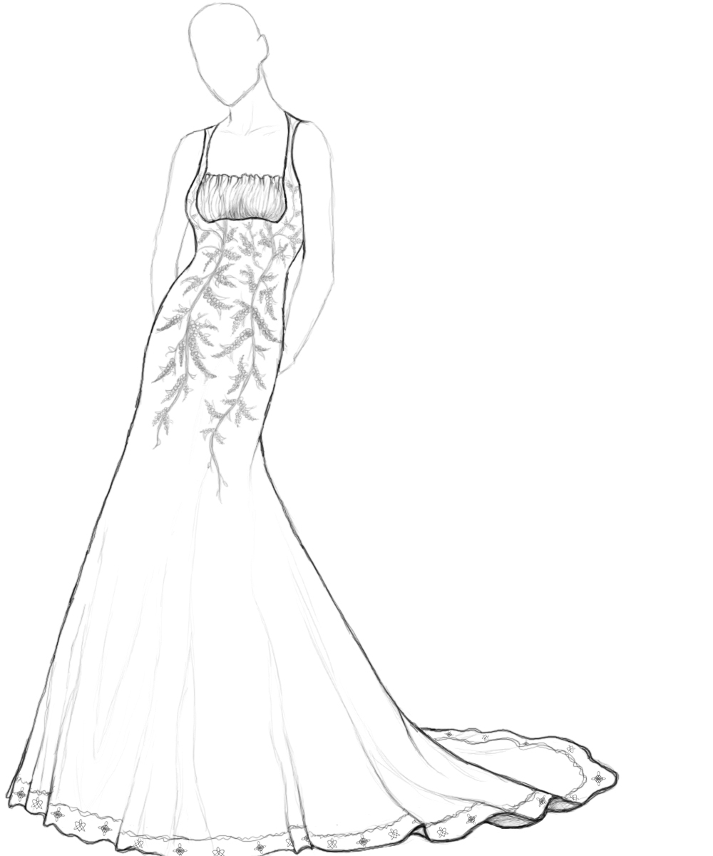 Dress coloring pages to download and print for free