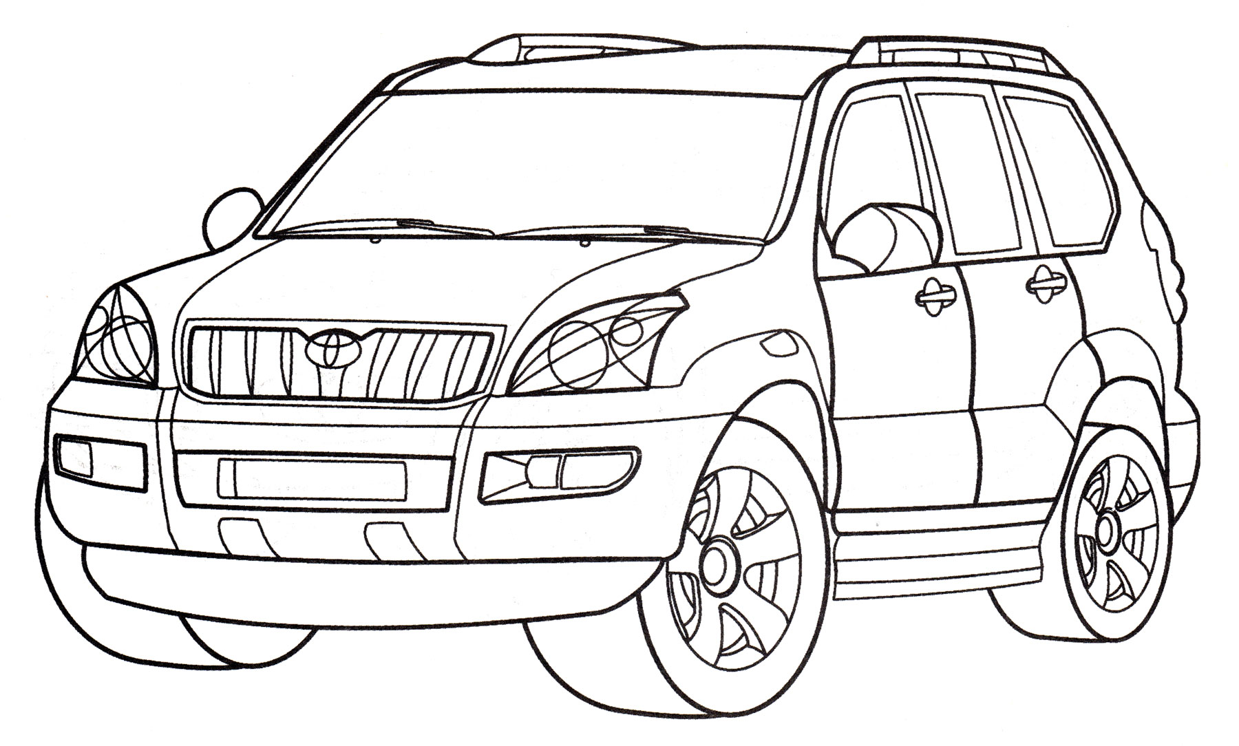Toyota Coloring Pages to download and print for free