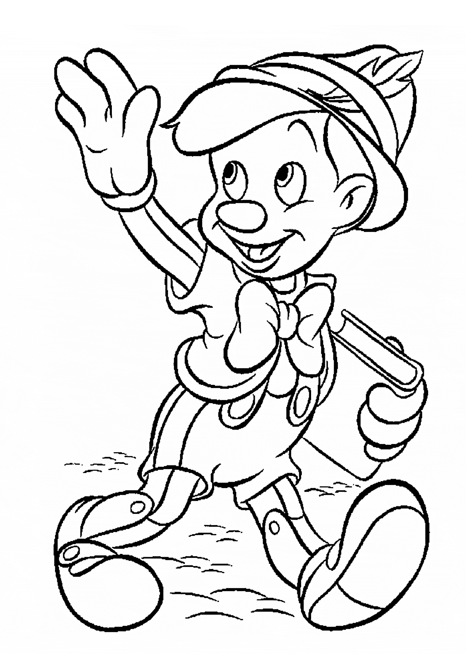 Pinocchio coloring pages to download and print for free