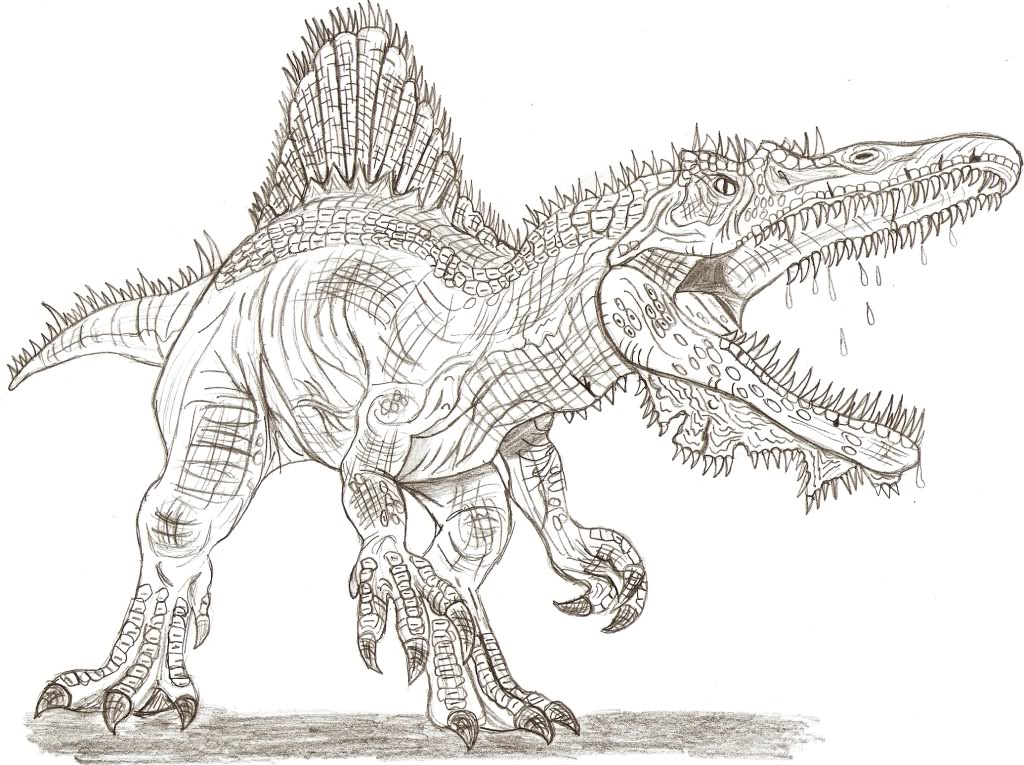 spinosaurus coloring pages to download and print for free