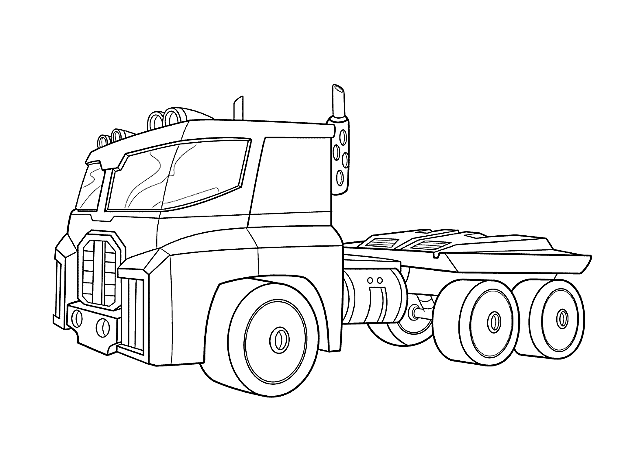 Optimus Prime Coloring Pages 8