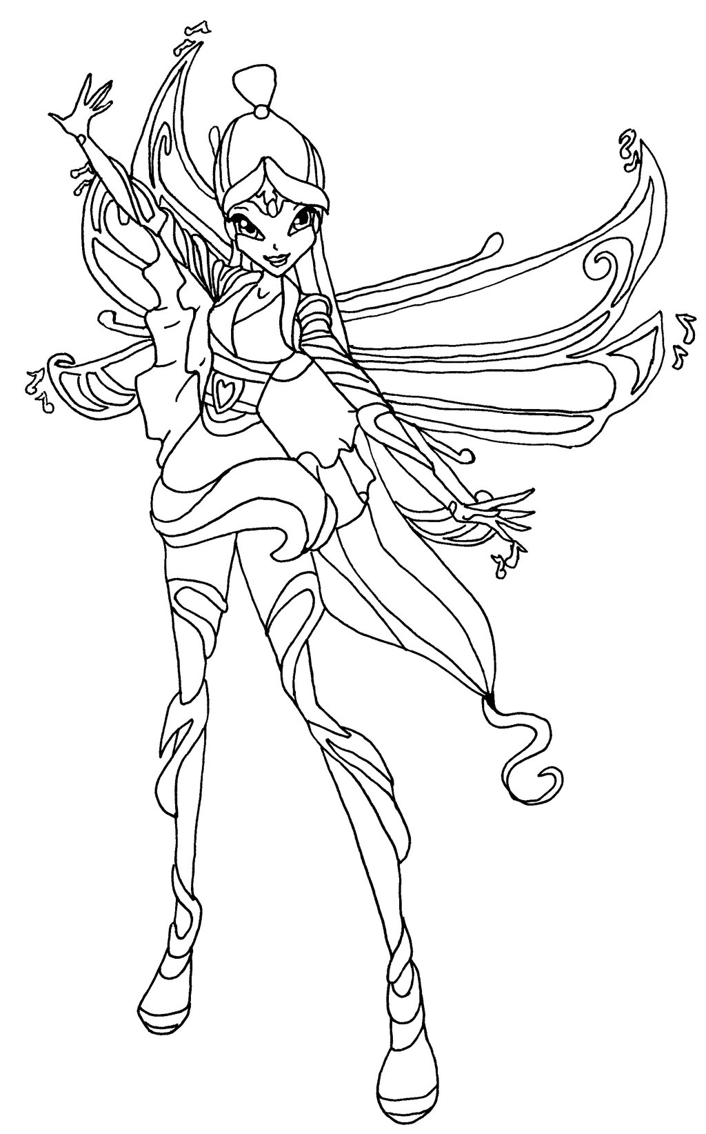 Winx Club Musa Coloring Pages Coloring Pages