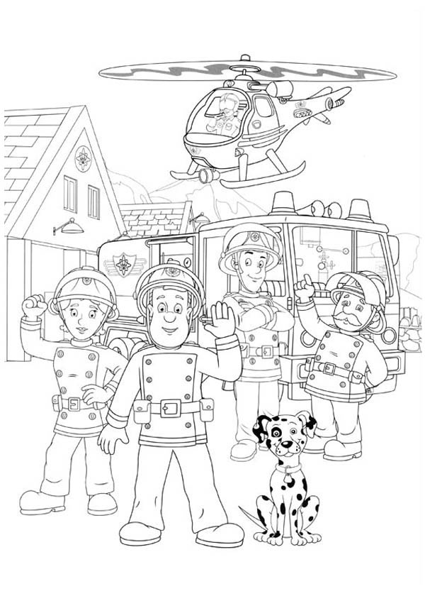 Penny from Fireman Sam coloring pages for kids printable free