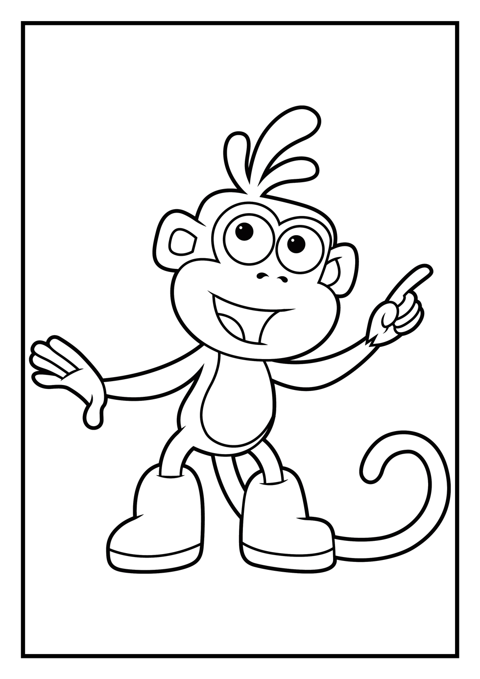 Dora And Boots Coloring Pages Printable - boringpop.com