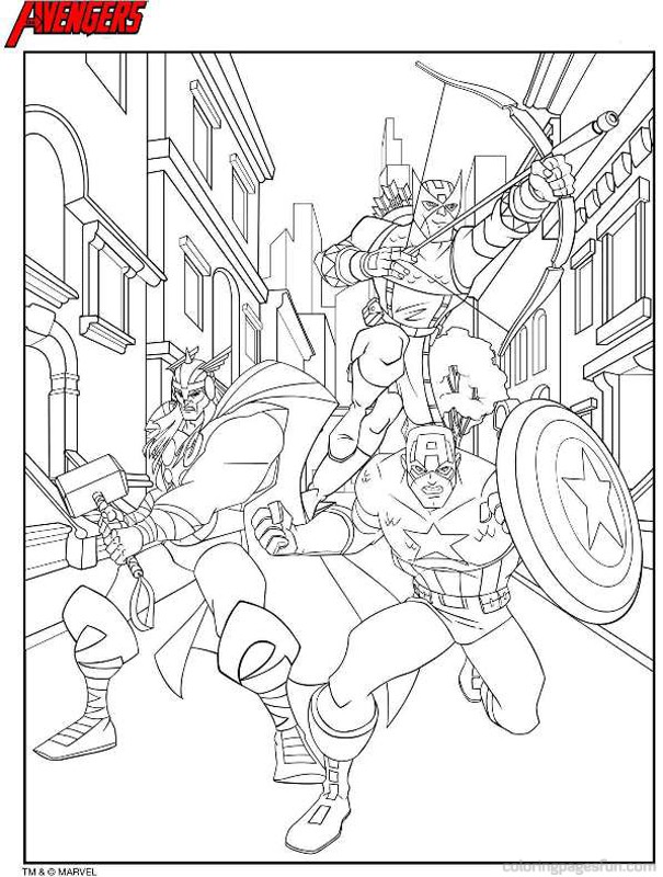 The Avengers Coloring Pages 7