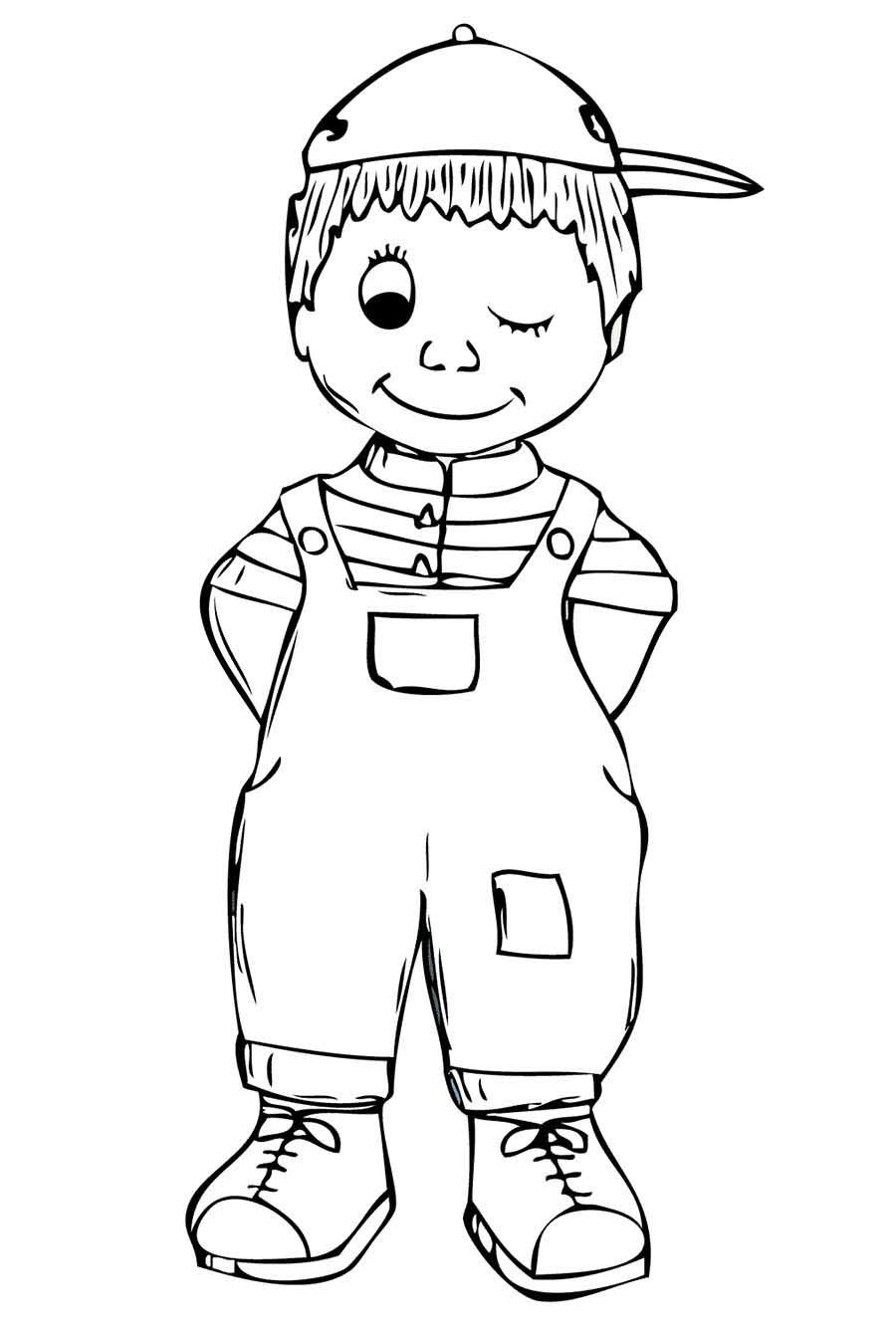 Boy Colouring Page at gankaileyblog Blog