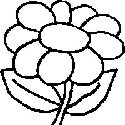 Large flowers coloring pages to download and print for free