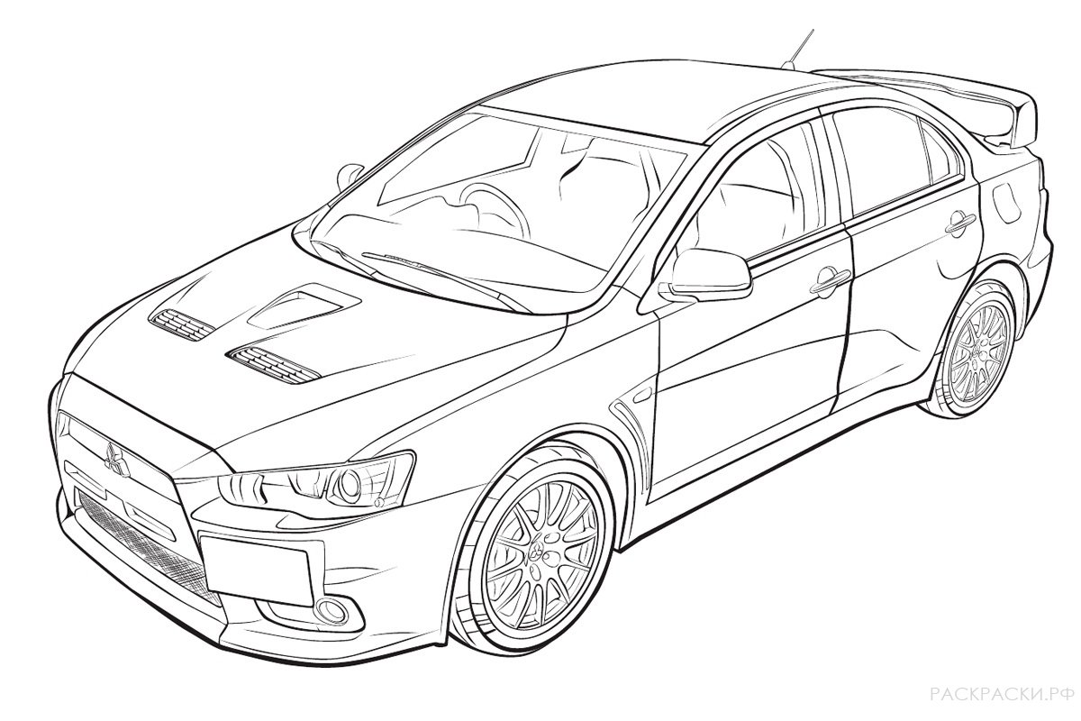 Download Mitsubishi Coloring Pages to download and print for free