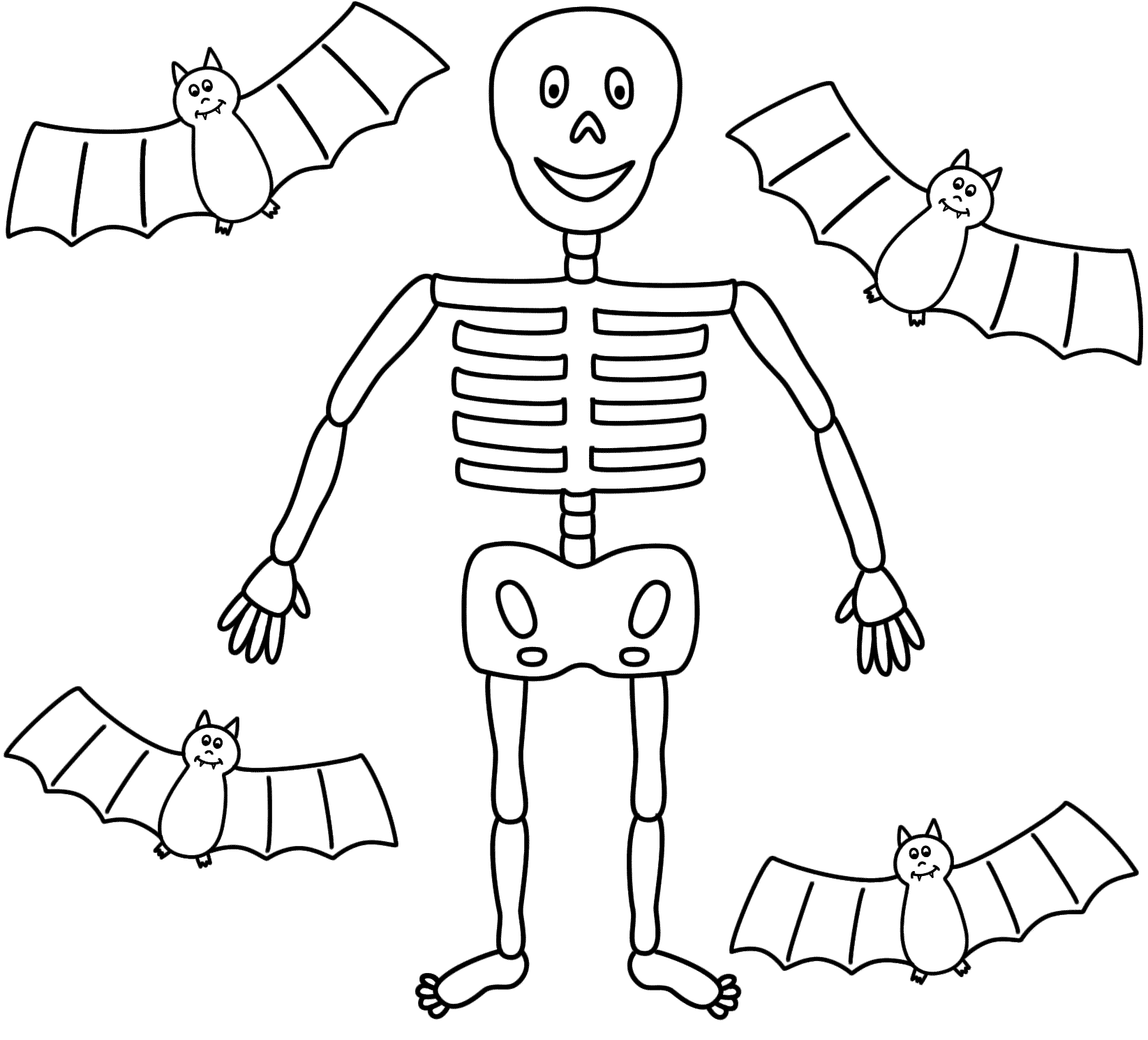 Blank Halloween Coloring Pages 7