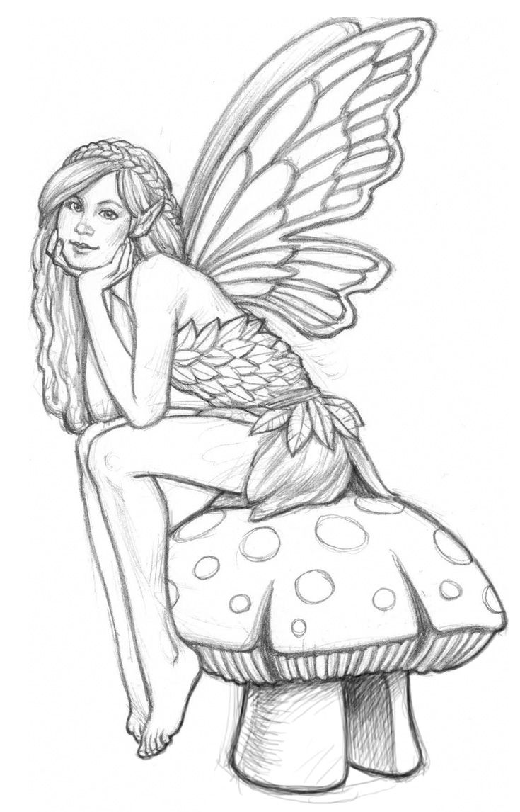 pretty fairies coloring pages