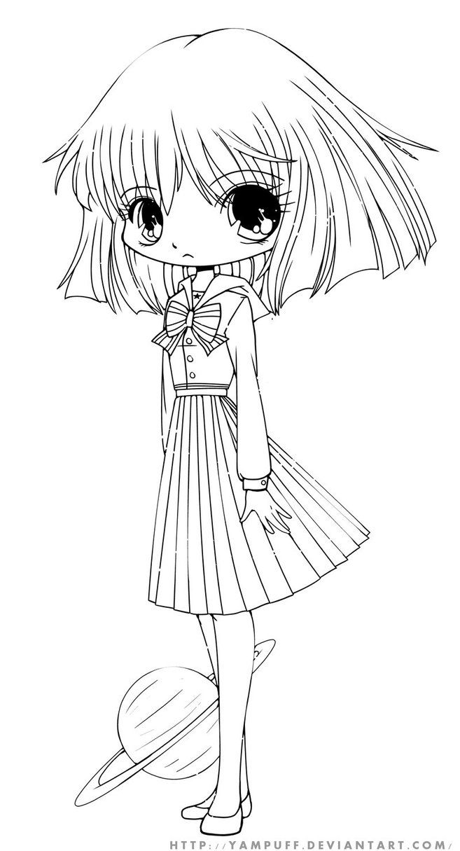 cute anime chibi coloring pages