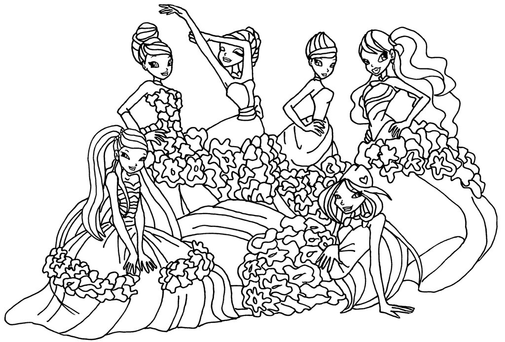 Winx coloring pages to download and print for free