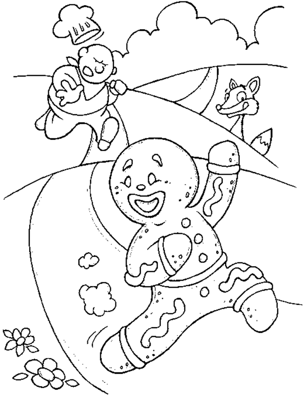48 Gingerbread Man Coloring Page Pictures Tunnel To Viaduct Run