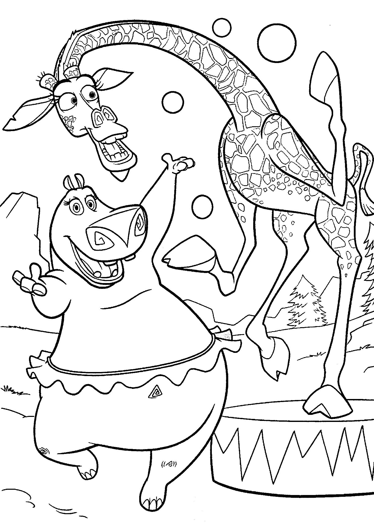 Madagascar Coloring Pages 3