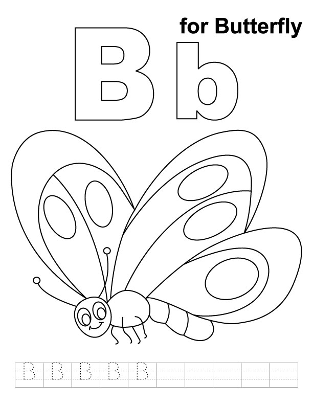 Letter B Coloring Page / Floral Alphabet Letter B Coloring Pages ...