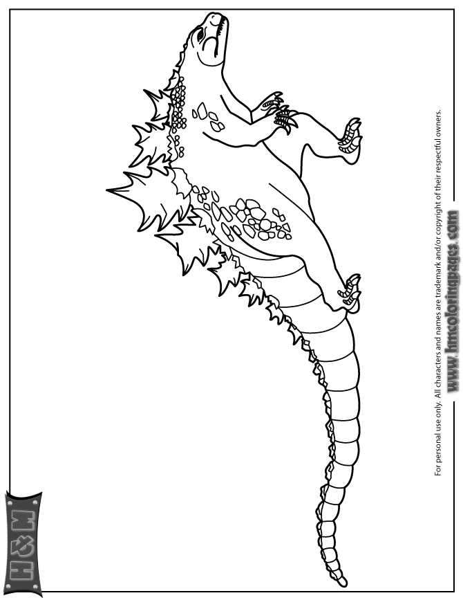 godzilla monster coloring pages