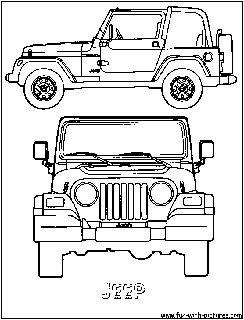 Jeep coloring pages to download and print for free