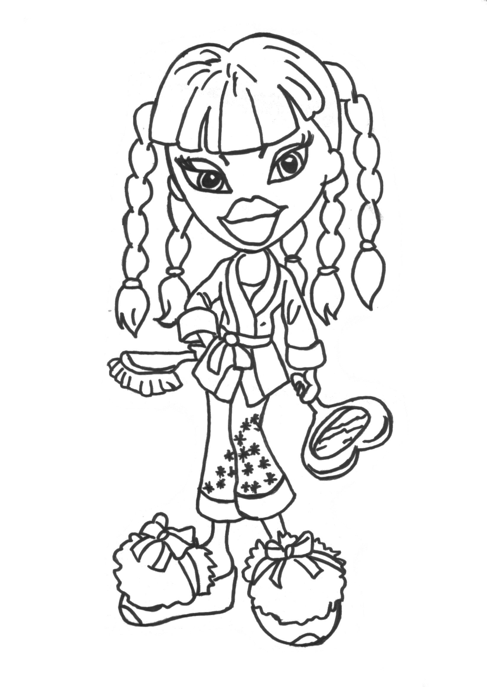 Bratz Coloring Pages Baby Girl Coloring Pages