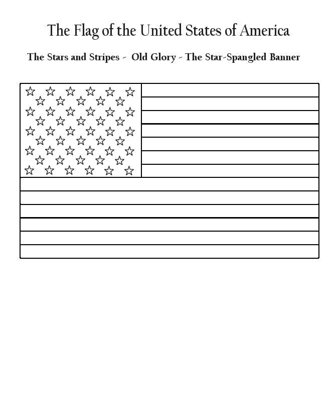 American Flag Coloring Pages Pdf 9