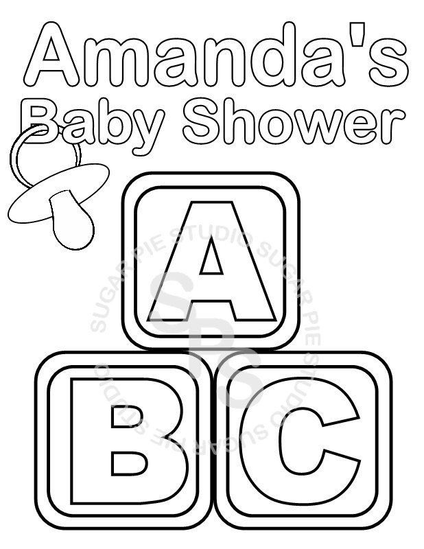 Baby Shower Coloring Pages To Download And Print For Free