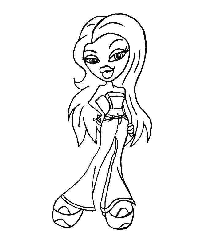 Barbie and bratz coloring pages download and print for free
