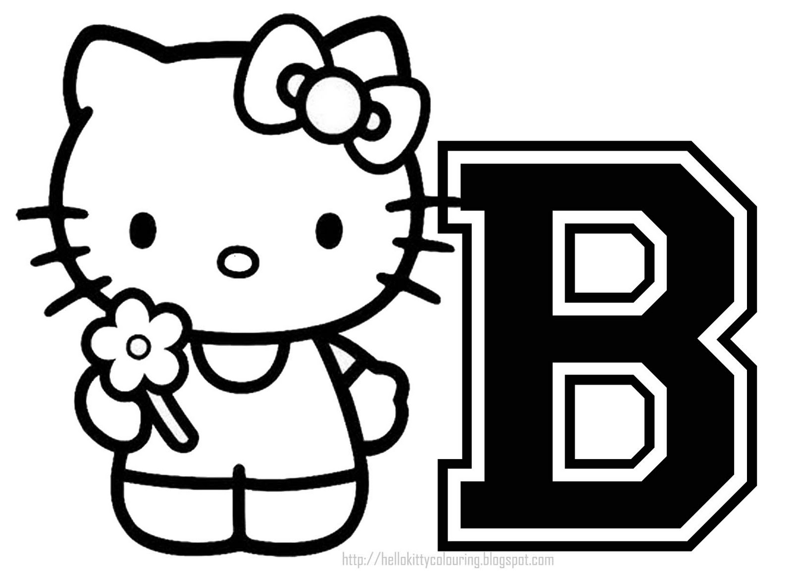 hello kitty i love you coloring pages