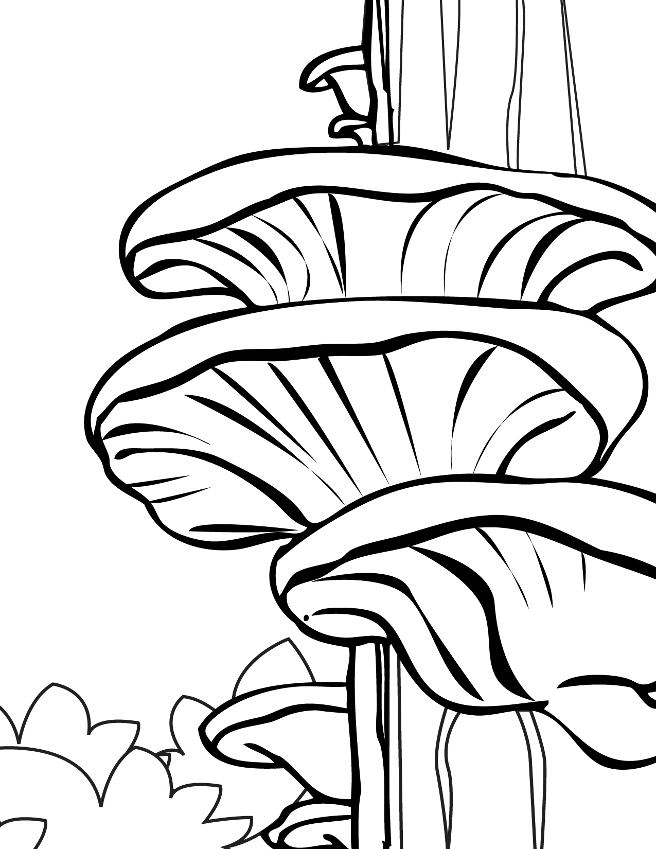 Printable Mushroom Coloring Pages - Printable World Holiday