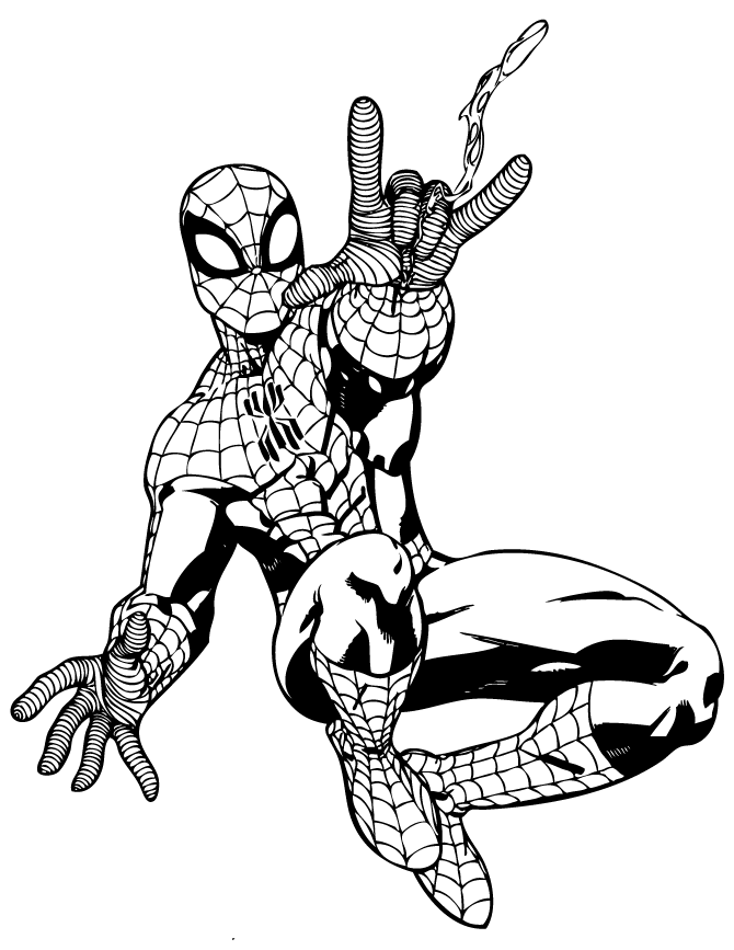 Super Hero Coloring Pages 8