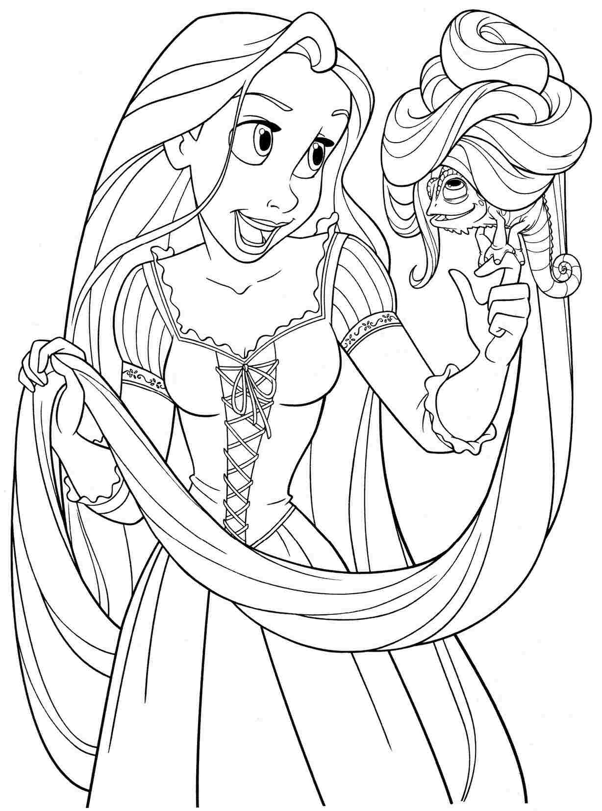 Rapunzel Printable Coloring Pages - Printable World Holiday