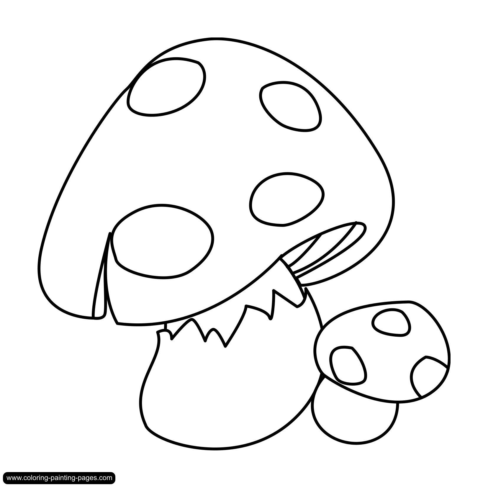 Mushroom Coloring Pages Printable - Printable Word Searches