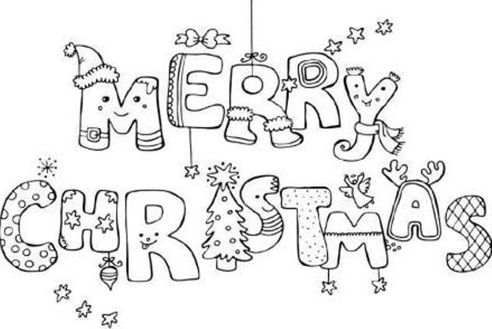 Merry christmas coloring pages to download and print for free