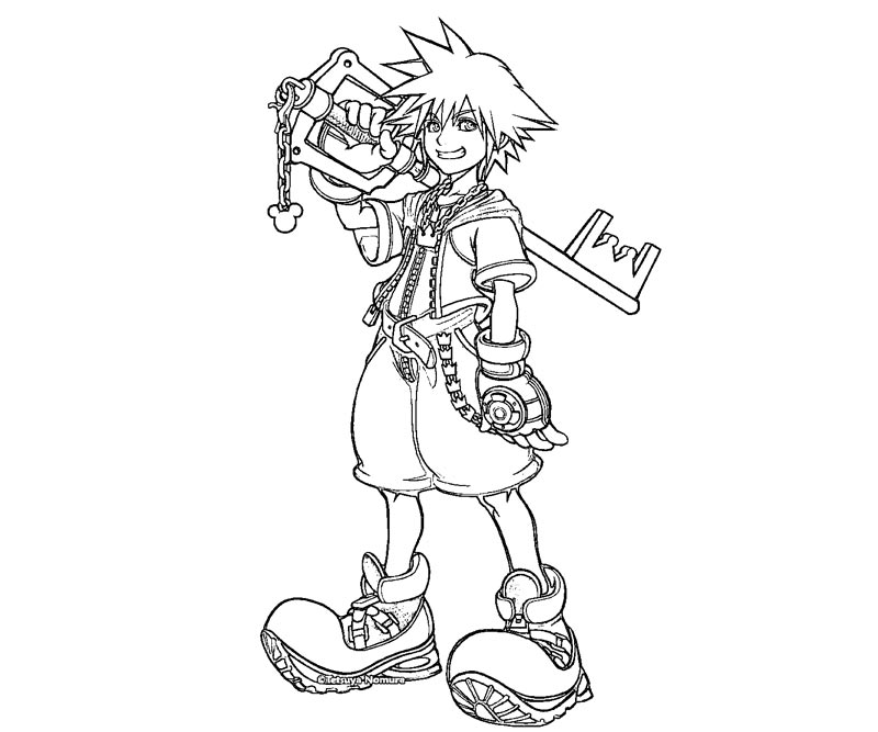 Kingdom Hearts Coloring Pages 7