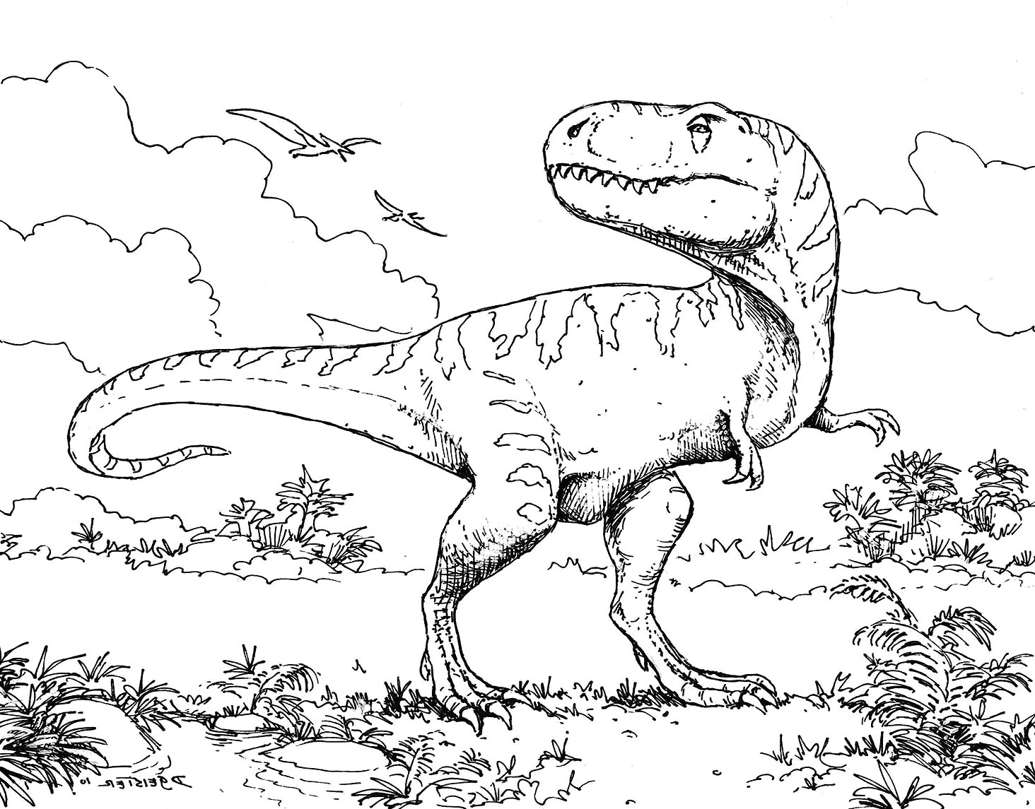 Dinosaur Activity Coloring Pages Coloring Pages