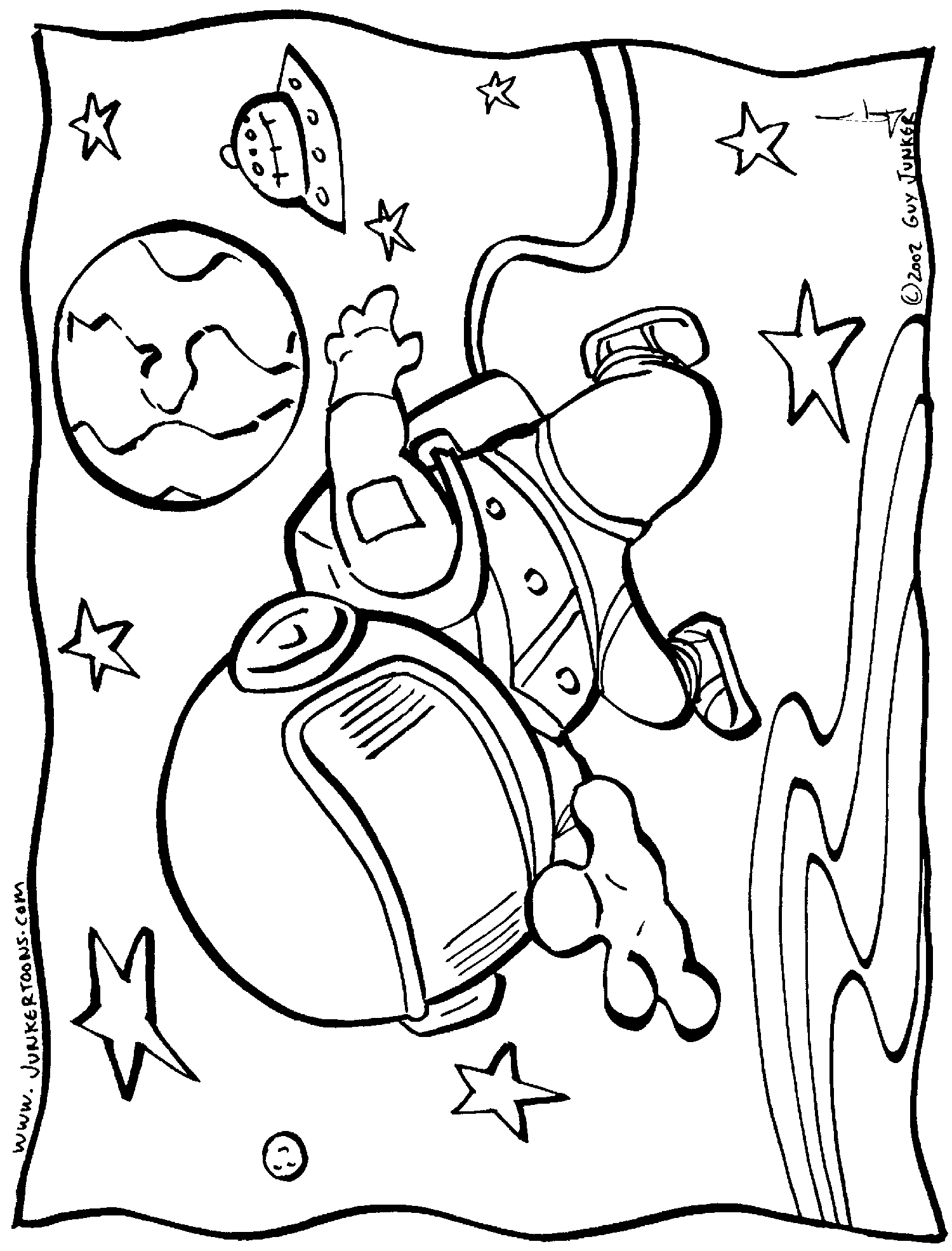 Space Coloring Pages Printable - Printable World Holiday