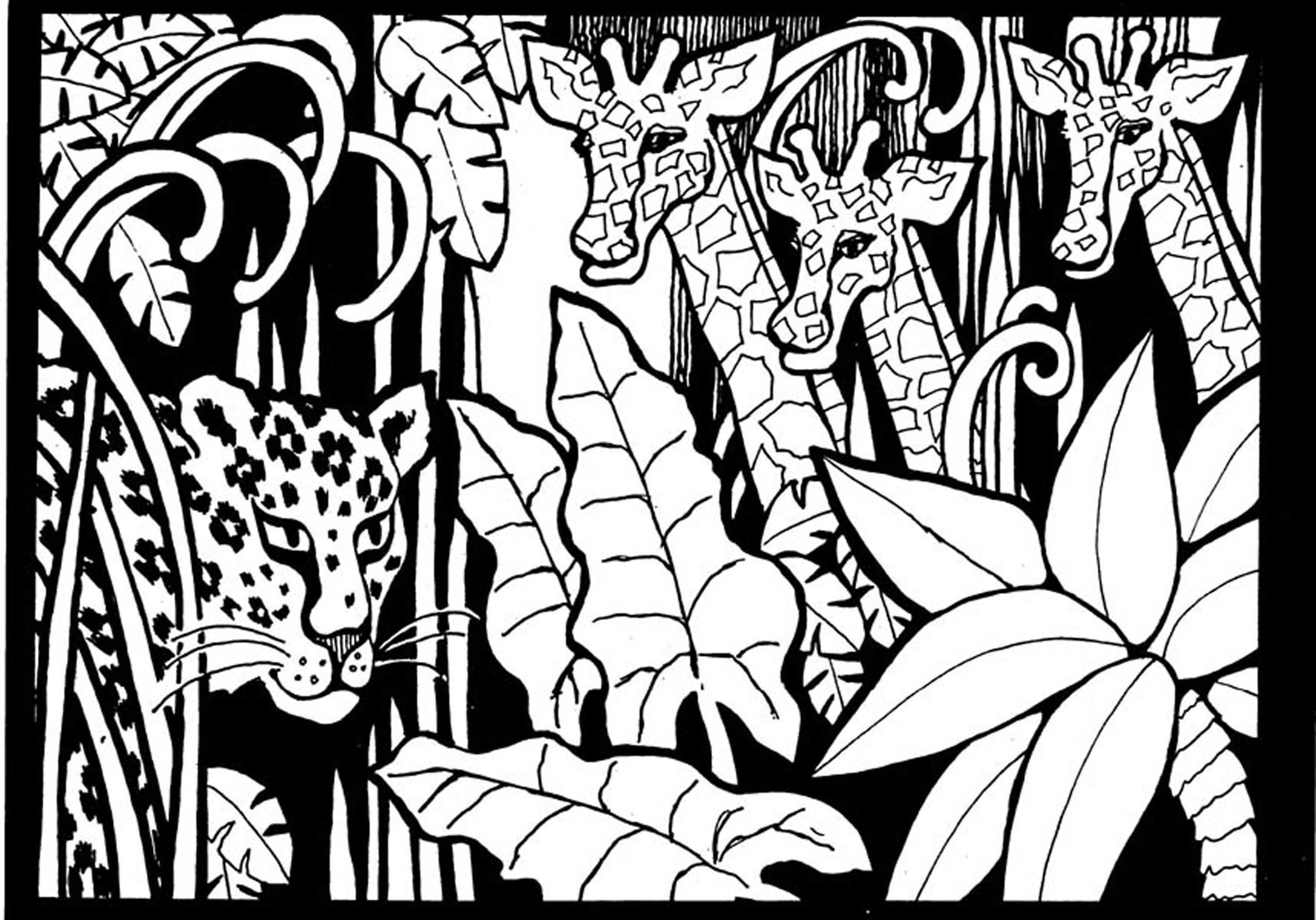 africa coloring pages to print